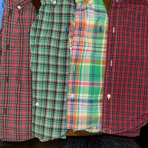 Bundle 4 3T Ralph Lauren Multicolor Plaid kids size 3T  Shirts